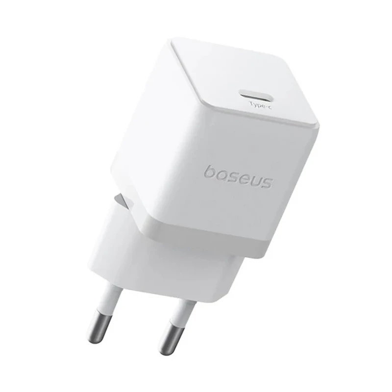 МЗП Baseus Palm Fast Charger 30W (1USB-C) + кабель Type-C to Type-C (P10111605113-01) – Moon White. Фото 4 з 6