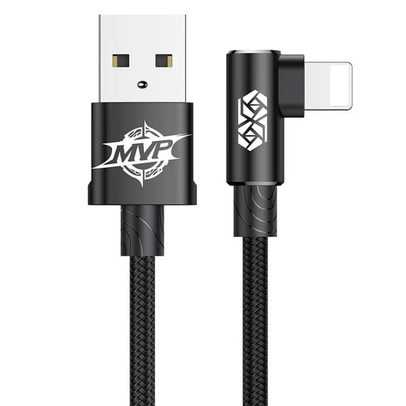 

Дата кабель Baseus MVP Elbow Lightning Cable 2.4A (1m) (Black)