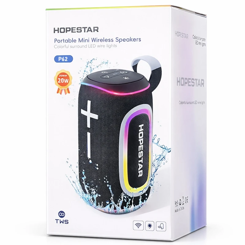 Bluetooth колонка Hopestar P62 20W – Black. Фото 3 з 3