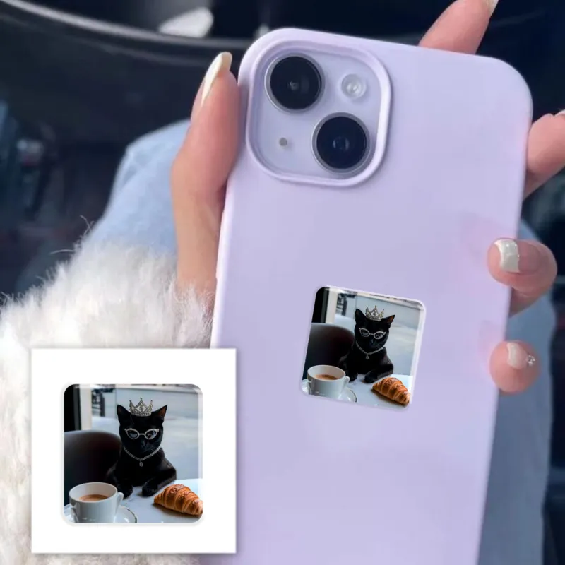 Стікер 3D до 5см Animal Collection – Rich black cat. Фото 5 з 6