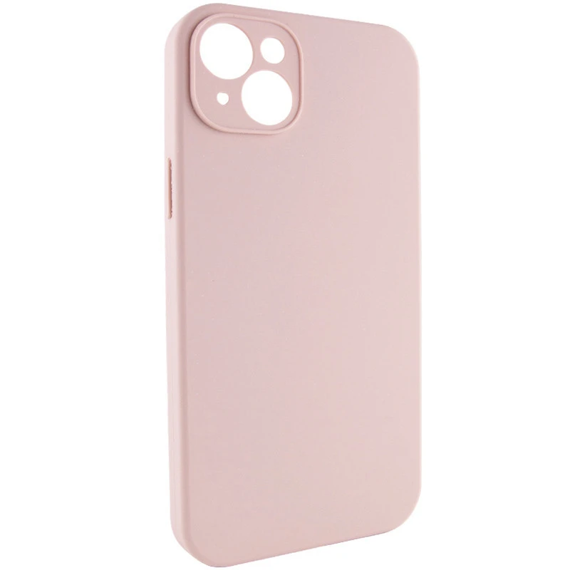 Чехол с защитой камеры Silicone Case для Apple iPhone 15 Plus (6.7") – Розовый / Pink Sand. Фото 2 из 6