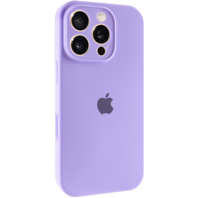 Чохол Silicone Case з захистом камери на Apple iPhone 16 Pro – Бузковий / Dasheen. Фото 2 з 6