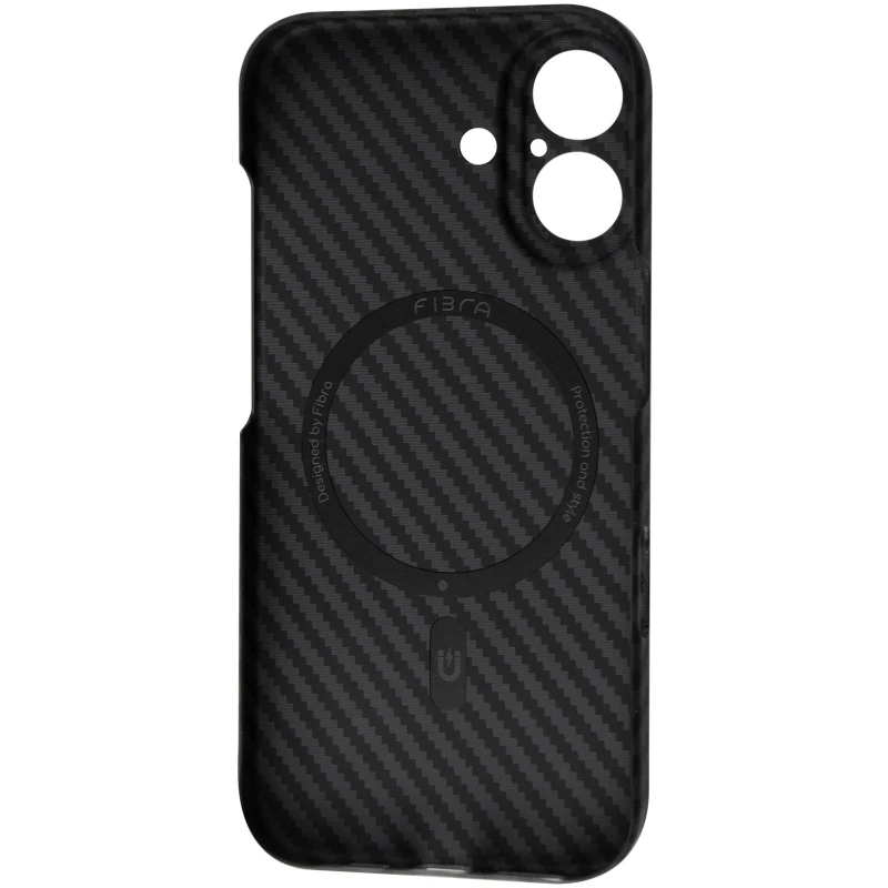 Пластиковая накладка Fibra Carbonite для Apple iPhone 17 (6.3") – Black. Фото 2 Пластиковая накладка Fibra Carbonite для Apple iPhone 17 (6.3") – Black. Фото 2 из 4