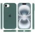 Чехол Silicone Case с закрытым низом для Apple iPhone 17e (6.1") – Зеленый / Pine green. Фото 6 из 6