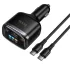 АЗУ Hoco Z70 Speed PD93W+QC3.0 (1USB-A/2C) + кабель Type-C to Type-C – Black. Фото 6 из 6