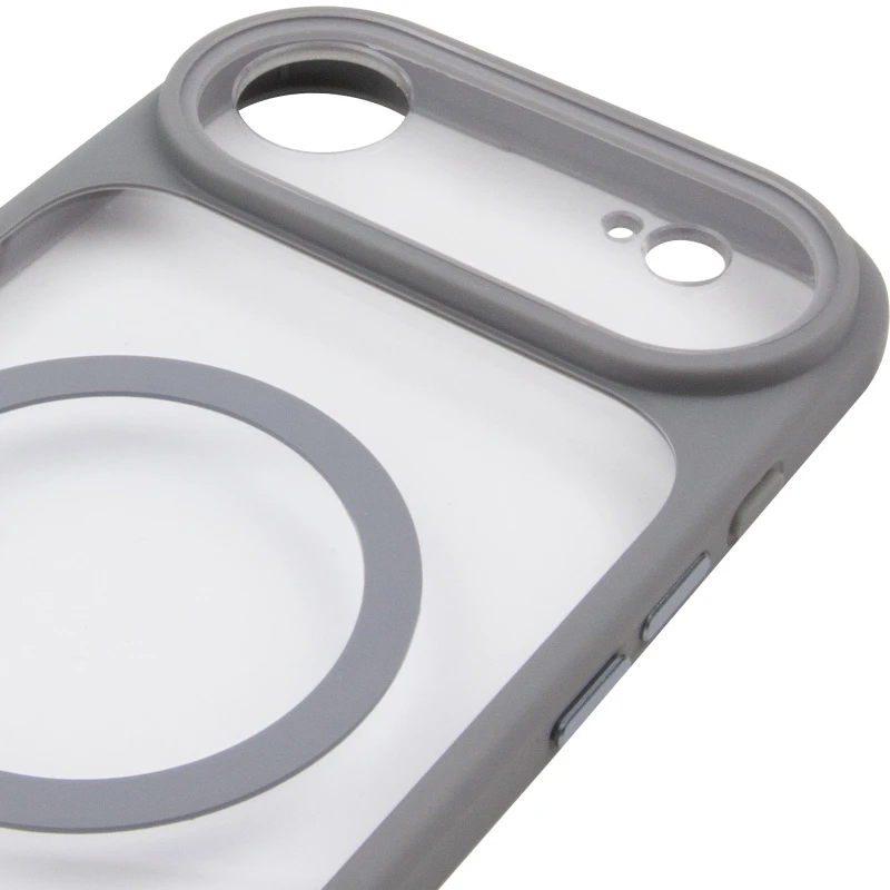 Чохол TPU GETMAN Moon Clear with MagSafe для Apple iPhone 17 Air (6.5") – Grey. Фото 6 з 7