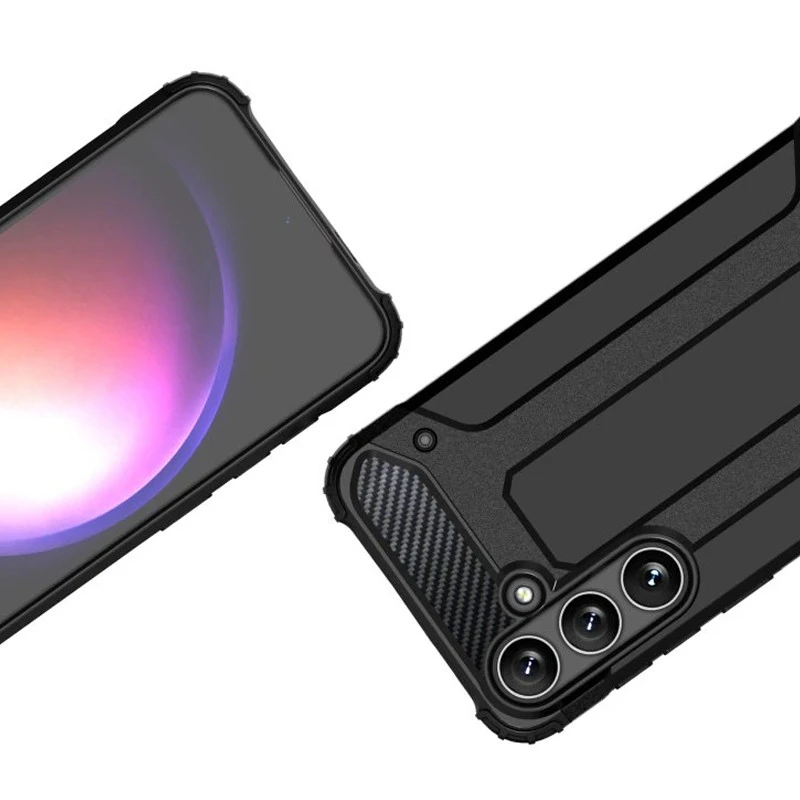 Противоударный чехол с усиленными углами Immortal для Samsung Galaxy A17 4G/5G – Черный. Фото 3 из 6