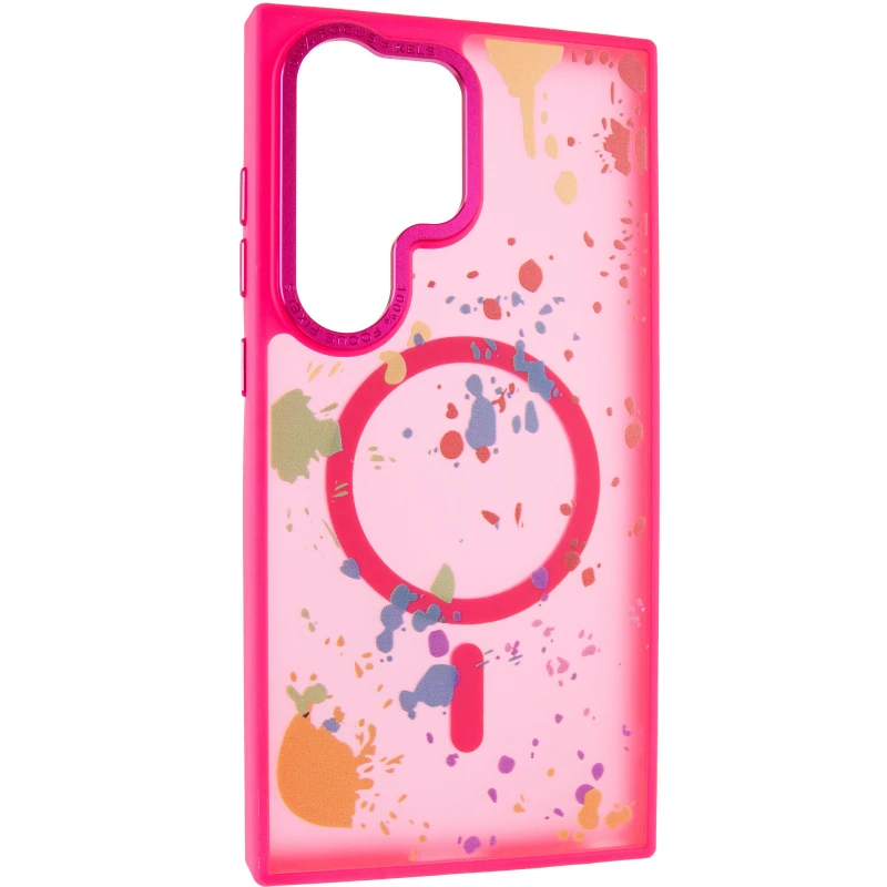 Чохол абстракція малювання з MagSafe на Samsung Galaxy S25 Ultra – Barbie Pink. Фото 2 з 6