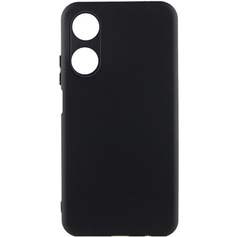 Чохол Silicone Case Lakshmi з закритою камерою на Oppo A18 – Чорний / Black. Фото 1 з 3