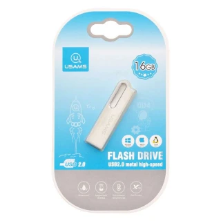 Флешнакопичувач USAMS US-ZB097 16Gb Aluminum Alloy USB High Speed Flash фото 1 з 2
