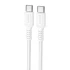 Дата кабель Borofone BX116 Certain Type-C to Type-C 60W (1m) – White. Фото 1 из 3