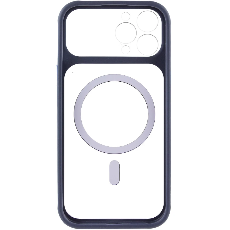 Чохол TPU GETMAN Moon Clear with MagSafe для Apple iPhone 12 Pro (6.1") – Blue. Фото 3 з 5