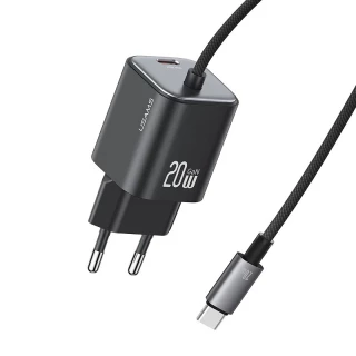 СЗУ Usams US-CC261 GaN JC Ser. 20W (2USB-C) + кабель Type-C to Type-C фото 1 СЗУ Usams US-CC261 GaN JC Ser. 20W (2USB-C) + кабель Type-C to Type-C фото 1 из 1