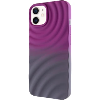 Чохол TPU ColorWave для Apple iPhone 12 (6.1") — Purple / Gray