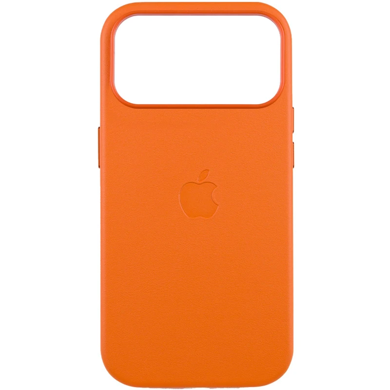 Кожаный чехол Silicone Case Premium с MagSafe and Animation для Apple iPhone 17 Pro (6.3") – Orange. Фото 1 из 1