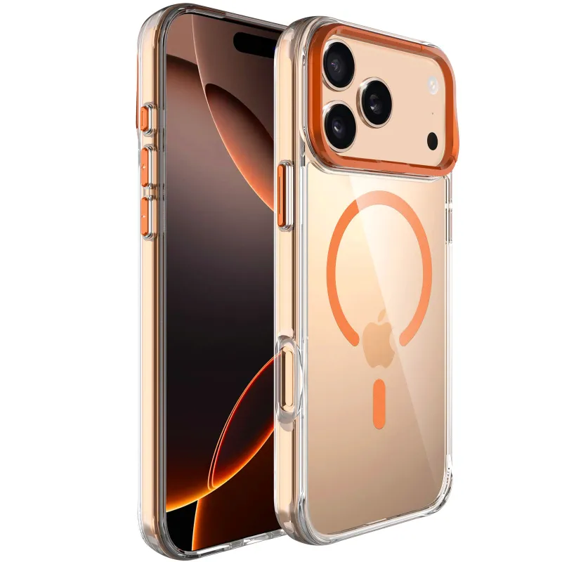 Чохол TPU Space Case Apex with Magnetic Fit для Apple iPhone 17 Pro (6.3") – Papaya. Фото 2 з 4