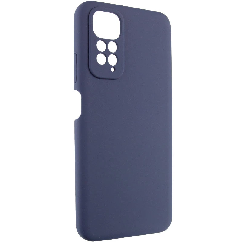 Чохол Silicone Case Lakshmi Premium з закритою камерою на Xiaomi Redmi Note 11 (Global) / Note 11S – Темно-синій / Midnight blue. Фото 4 з 11