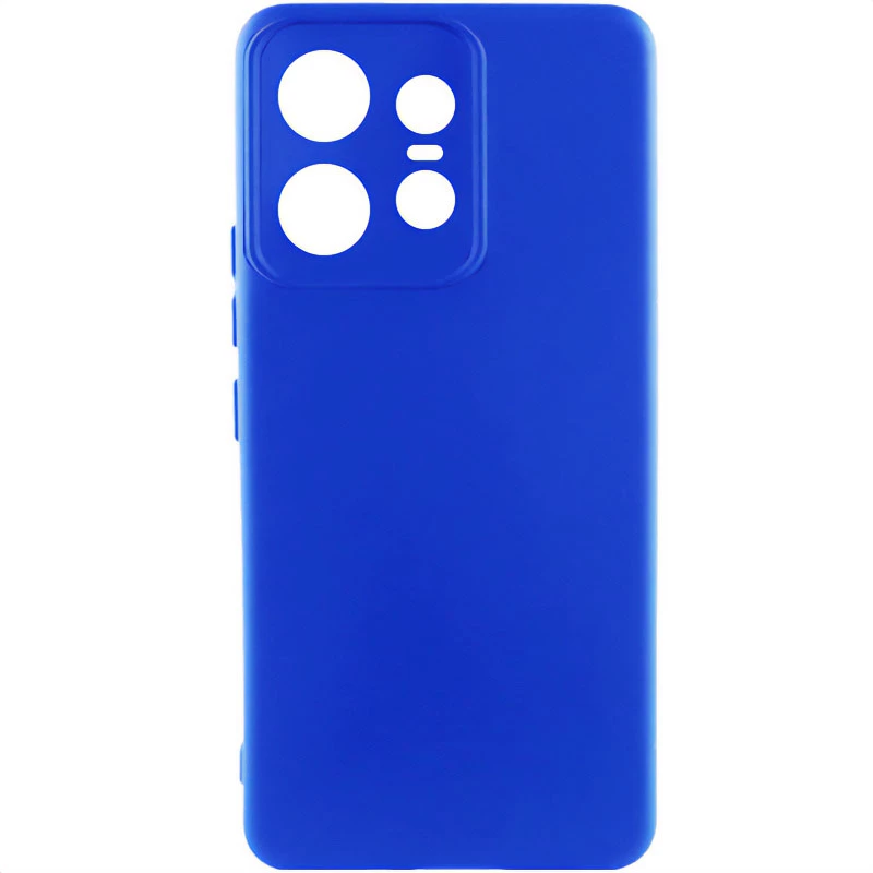 Чохол Silicone Case Lakshmi Plus з закритою камерою на Motorola Edge 50 Pro – Синій / Iris. Фото 1 з 3