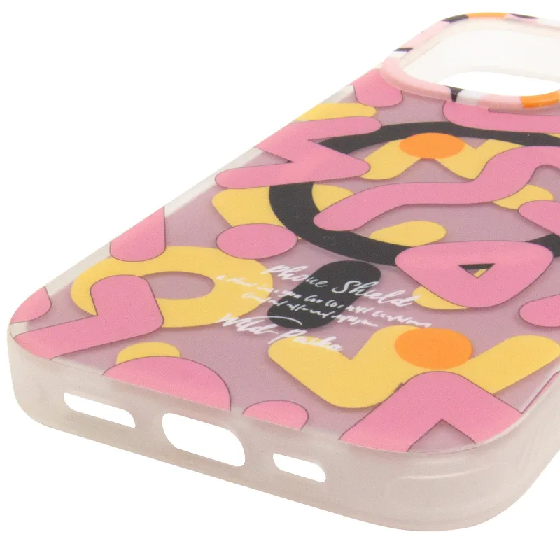 TPU чехол Pastel Chaos with MagSafe для Apple iPhone 17 (6.3") – Pink. Фото 6 из 6