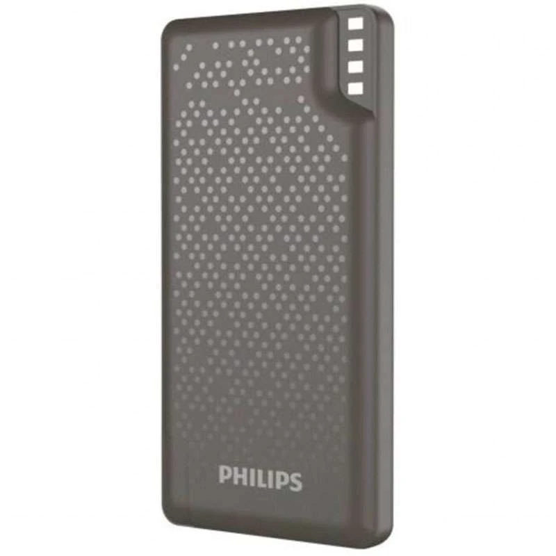 

Портативное зарядное устройство Powerbank Philips Display 10000mAh 12W (Серый), Сірий