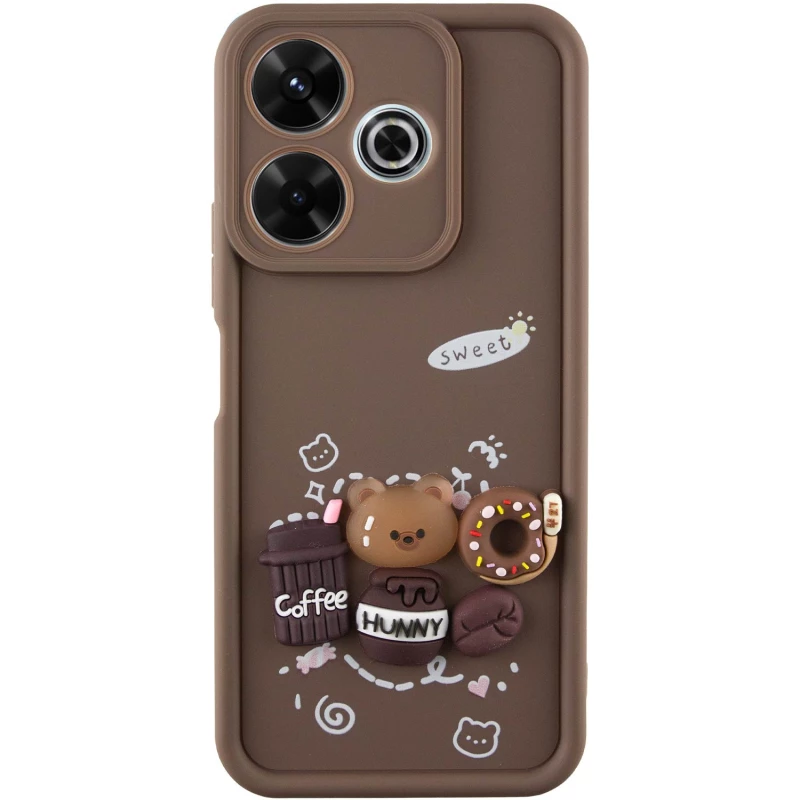 

Чехол TPU Toys Case для Xiaomi Poco M6 4G (Brown / Sweet)
