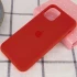 Чехол Silicone Case с закрытым низом для Apple iPhone 11 Pro Max (6.5") – Красный / Dark Red. Фото 2 из 3
