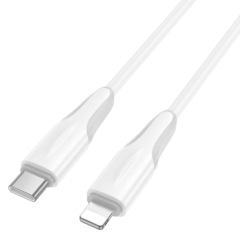 Дата кабель Borofone BX119 New Type-C to Lightning 27W (1m) – White. Фото 3 из 3