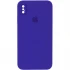 Чехол Silicone Case Square с защитой камеры для Apple iPhone XS Max (6.5") – Фиолетовый / Ultra Violet. Фото 1 из 3