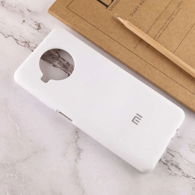 Чехол Silicone Case с закрытым низом для Xiaomi Mi 10T Lite / Redmi Note 9 Pro 5G – Белый / White. Фото 5 из 5
