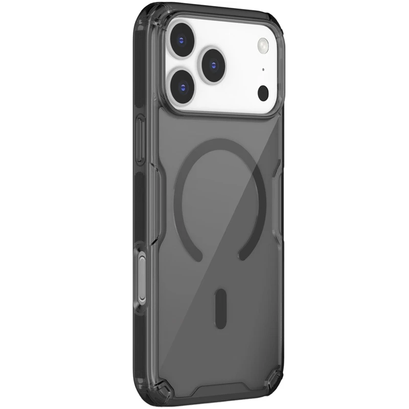 TPU чехол Nillkin Nature Pro с MagSafe для Apple iPhone 17 Pro (6.3") – Черный (прозрачный). Фото 1 TPU чехол Nillkin Nature Pro с MagSafe для Apple iPhone 17 Pro (6.3") – Черный (прозрачный). Фото 1 из 4
