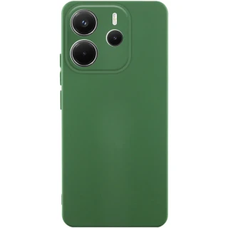 Кольоровий силіконовий чохол GETMAN із закритою камерою для Xiaomi Redmi A7 Pro 4G — Зелений / Dark green