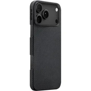 Чохол Aramid Fiber PTK Premium with MagSafe (NFC) для Apple iPhone 17 Pro Max (6.9") — Black / Grey