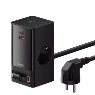СЗУ Baseus PowerCombo Digital PowerStrip 65W 2AC+Type-C+USB + Type-C to Type-C (1.5m) (PSLR000301) фото 1 СЗУ Baseus PowerCombo Digital PowerStrip 65W 2AC+Type-C+USB + Type-C to Type-C (1.5m) (PSLR000301) фото 1 из 1