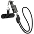 Дата кабель Hoco X126 Experto Type-C to Lightning 30W + Phone Holder & Lanyard (0.35m) – Black. Фото 1 з 5