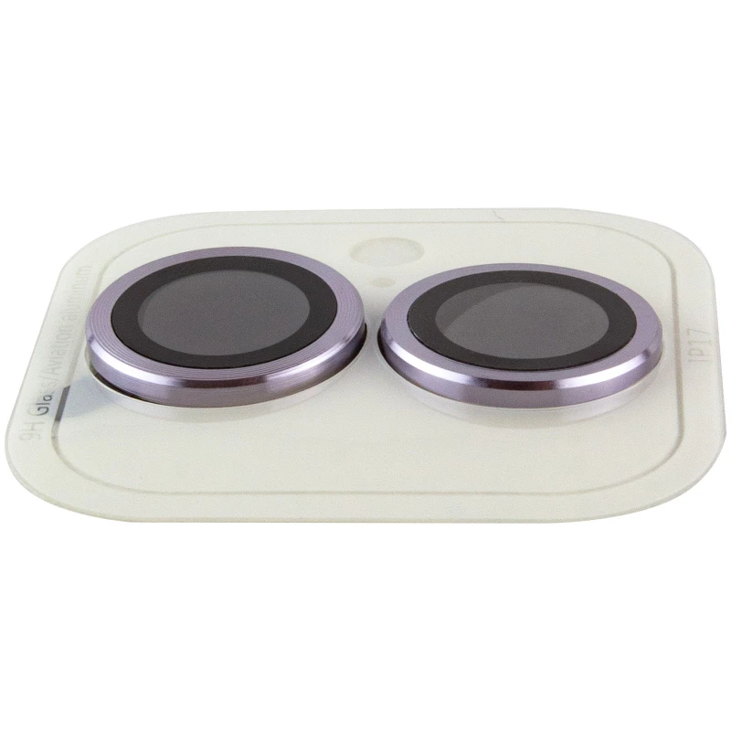 Металлическое защитное стекло на камеру для Apple iPhone 17 (6.3") – Фиолетовый / Light Purple. Фото 4 из 4