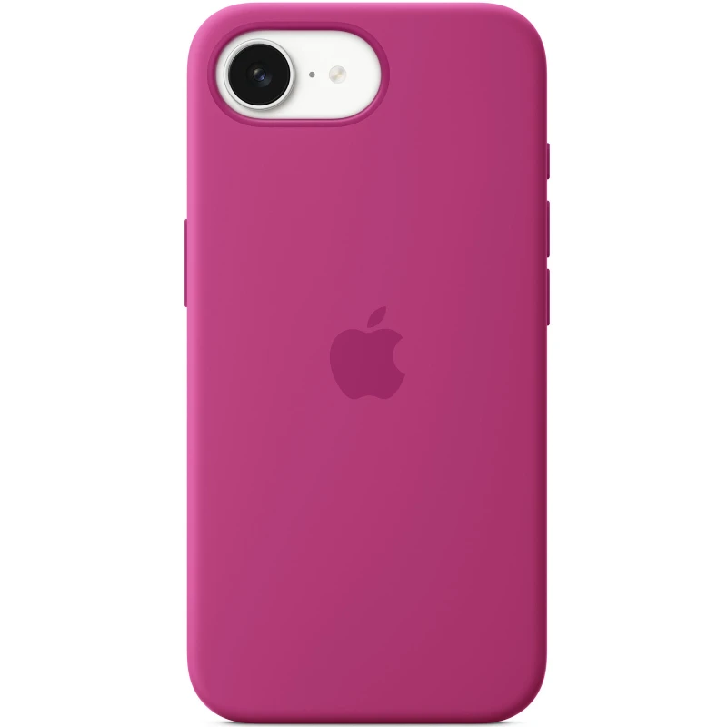Чехол Silicone case (AAA) with Magsafe для Apple iPhone 17e (6.1") – Fuchsia. Фото 1 из 2