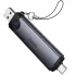 Картридер Hoco HB56 Victory 5in1 Type-C/USB2.0 to SD/TF3.0 + USB 2.0 – Metal gray. Фото 4 з 6