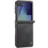 Кожаный чехол-книжка CaseMe Velvet Matte для Samsung Galaxy Z Flip7 – Black. Фото 1 из 5