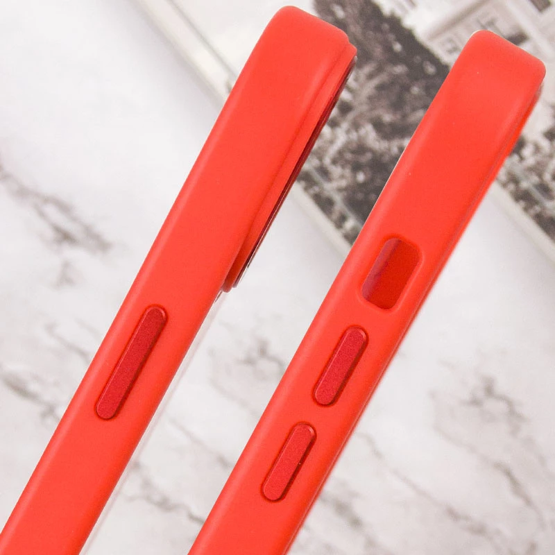 Силиконовый сапфировый чехол с MagSafe Apple iPhone 15 (6.1") – Красный / Red. Фото 11 из 13
