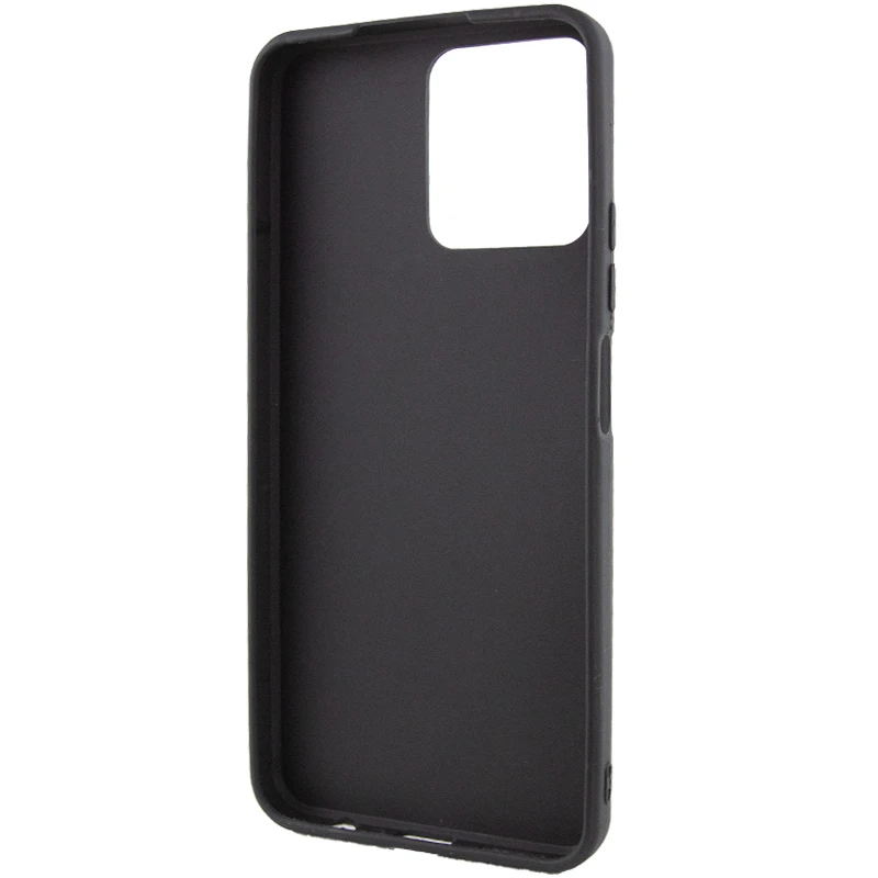 Кольоровий силіконовий чохол на Realme C30 – Чорний. Фото 4 з 6