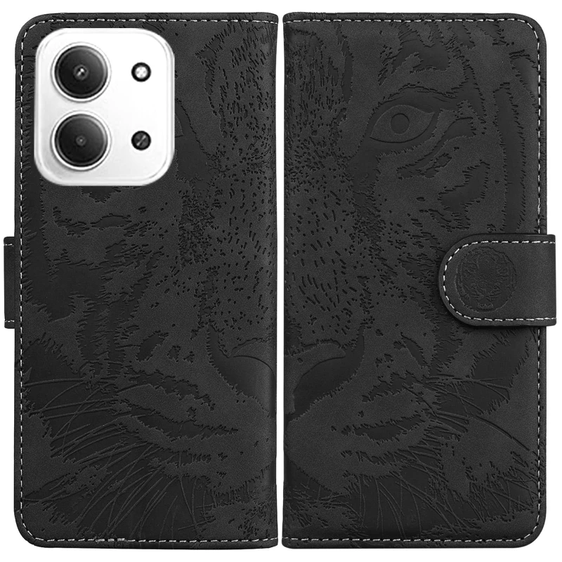 Шкіряний чохол-книжка Tiger для Xiaomi Redmi 15C (EU) – Black. Фото 7 з 7