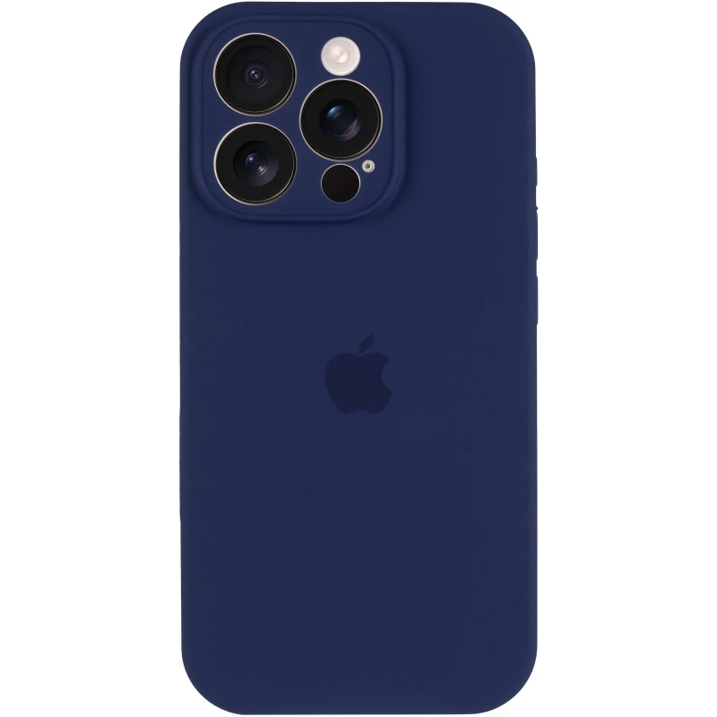 Чехол Silicone Case с защитой камеры для Apple iPhone 13 Pro (6.1") – Синий / Deep navy. Фото 4 из 9