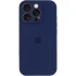 Чохол Silicone Case з захистом камери на Apple iPhone 16 Pro – Синій / Deep navy. Фото 3 з 6