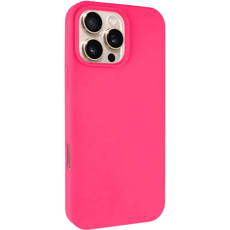 Чехол Silk Full Protective (AA) NO LOGO для Apple iPhone 16 Pro – Розовый / Barbie pink. Фото 3 из 11