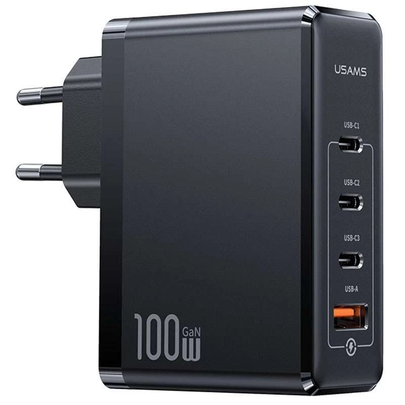 

МЗП Usams US-CC163 T50 100W 4 Ports ACCC GaN Fast Charger