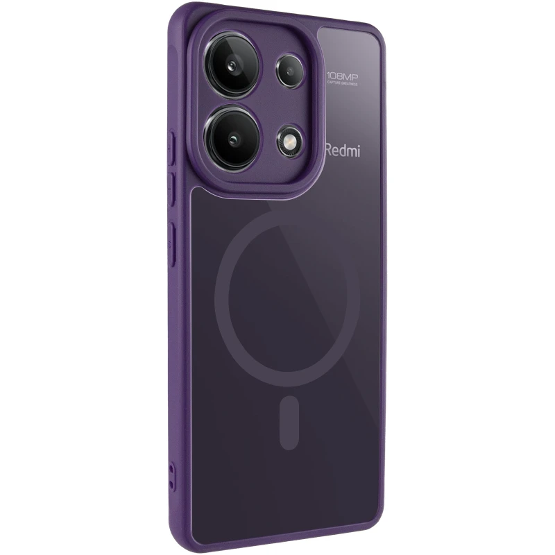 Чохол TPU Bloom with Magnetic Fit для Xiaomi Redmi Note 13 4G – Purple. Фото 3 з 7