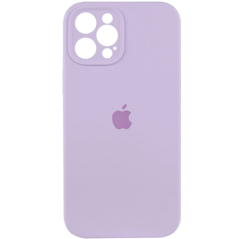 Чехол Silicone Case с защитой камеры для Apple iPhone 12 Pro Max (6.7") – Сиреневый / Lilac. Фото 2 из 7