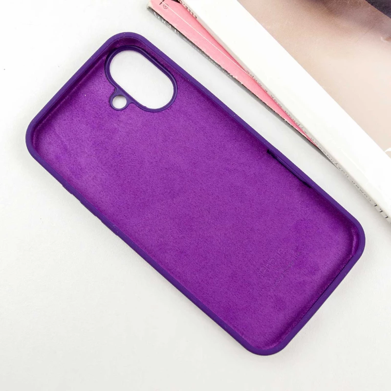 Чохол Silicone Case з закритим низом на Apple iPhone 16 – Фіолетовий / Amethyst. Фото 3 з 8