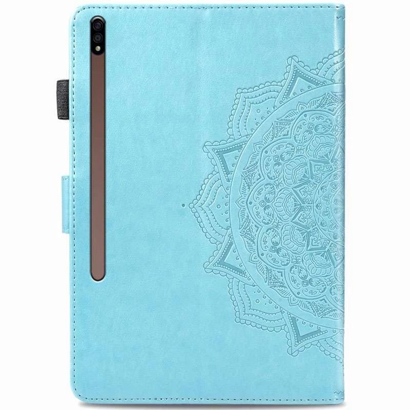 Кожаный чехол Art Case с визитницей для Samsung Galaxy Tab S7+ – Голубой. Фото 2 из 7