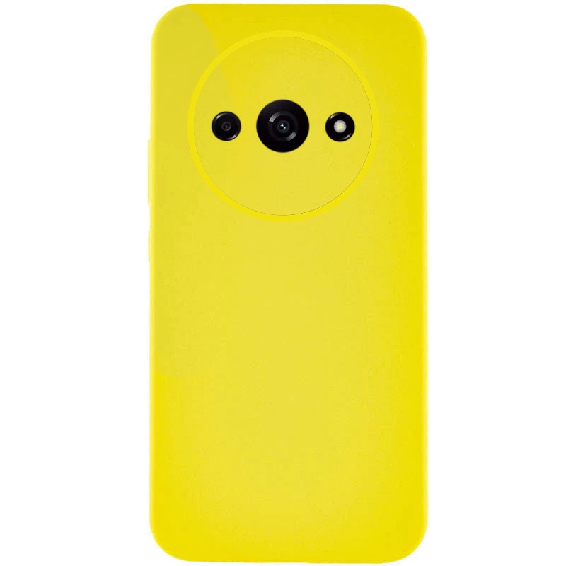 Чохол Silicone Case Lakshmi Premium із закритою камерою для Xiaomi Redmi A3 – Жовтий / Yellow. Фото 1 з 2